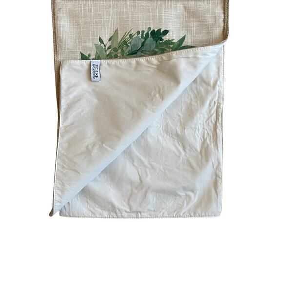 House & Garden Floral Bunny Rabbit Table Runner 16x90 Spring Easter Beige New - Picture 4 of 9